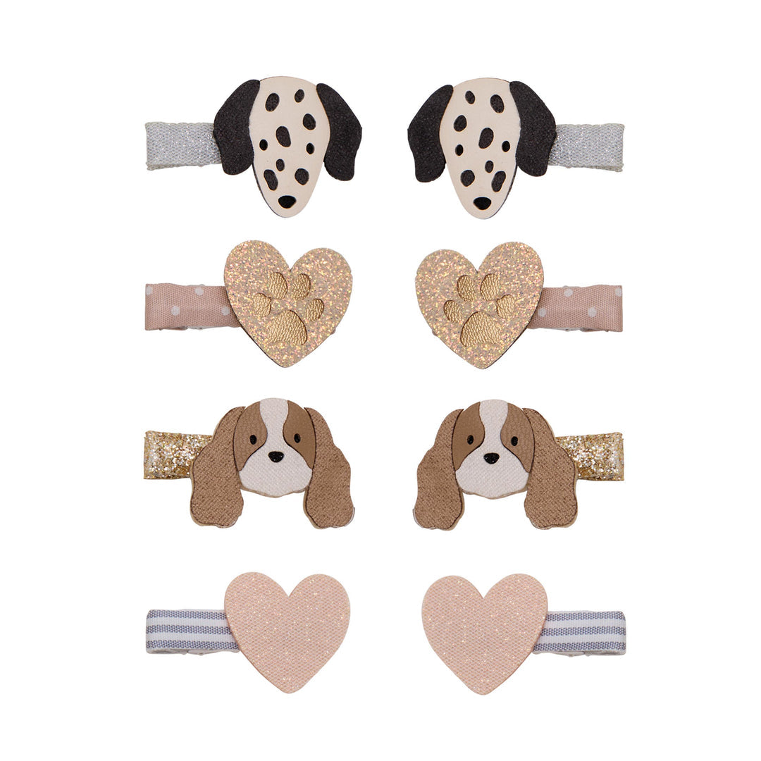 Pack 8 Mini Ganchos Puppy Love Salon Neutral Mimi&Lula - fundo branco