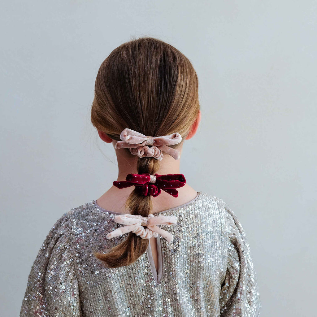 Pack 4 Scrunchies Velvet Bow Multi Mimi&Lula - imagem 2