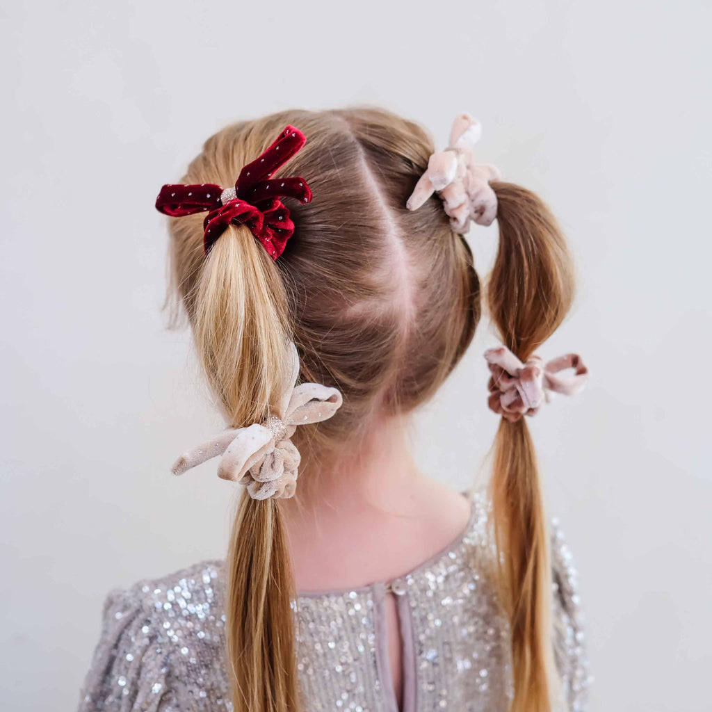 Pack 4 Scrunchies Velvet Bow Multi Mimi&Lula - imagem 5