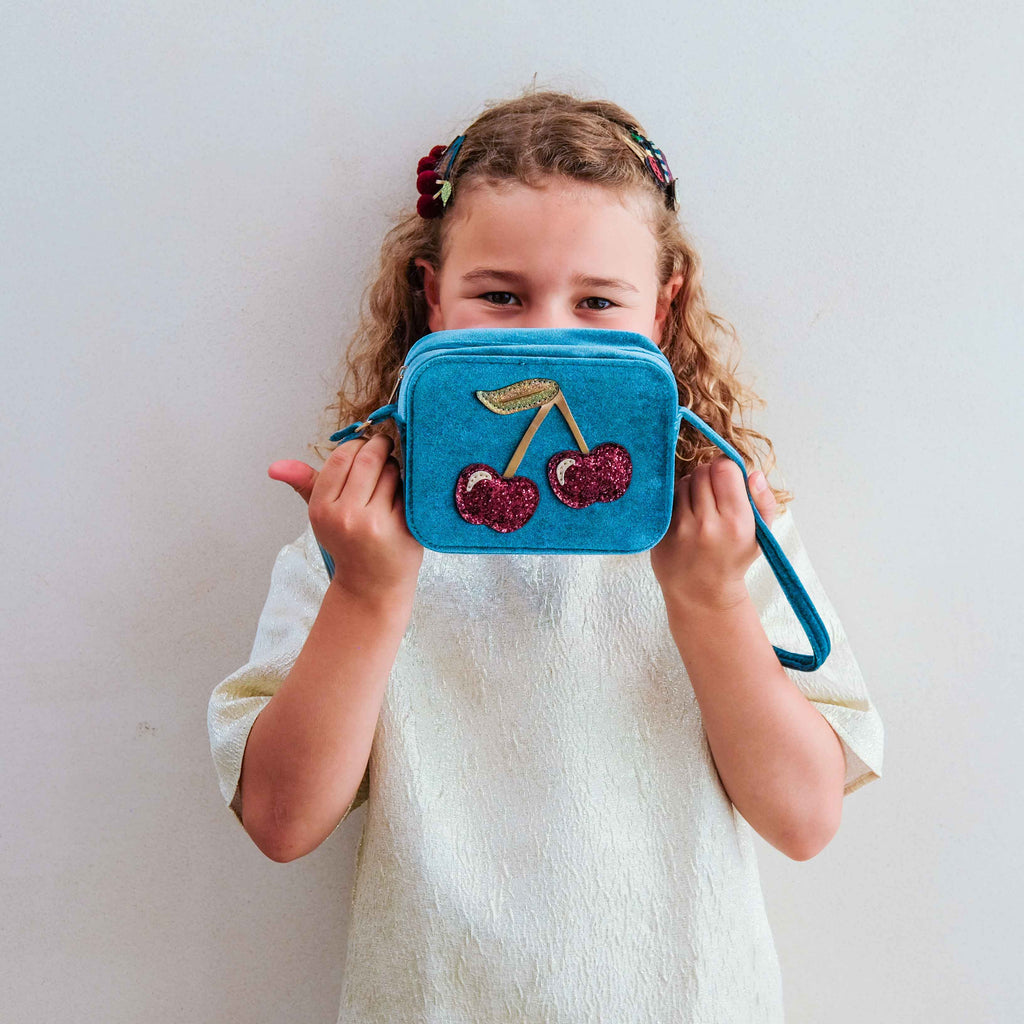 Mala Velvet Cherries Teal Multi Mimi&Lula - imagem 2