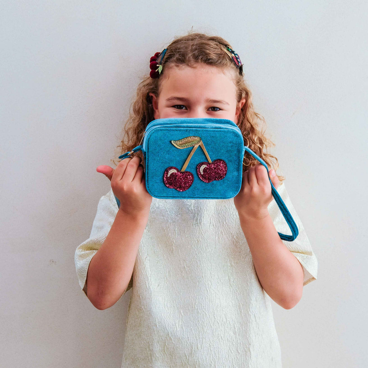 Mala Velvet Cherries Teal Multi Mimi&Lula - imagem 2