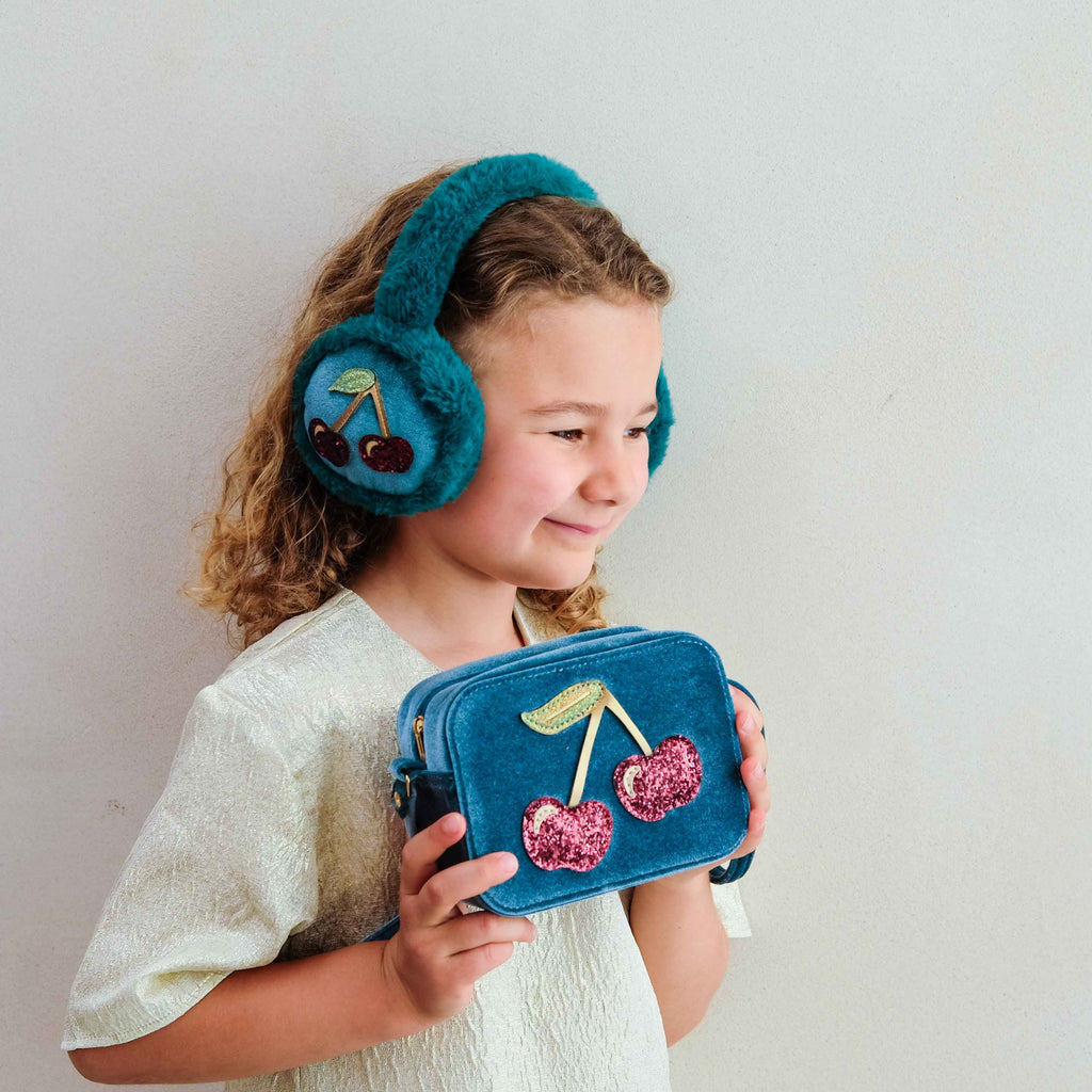 Mala Velvet Cherries Teal Multi Mimi&Lula - imagem 4