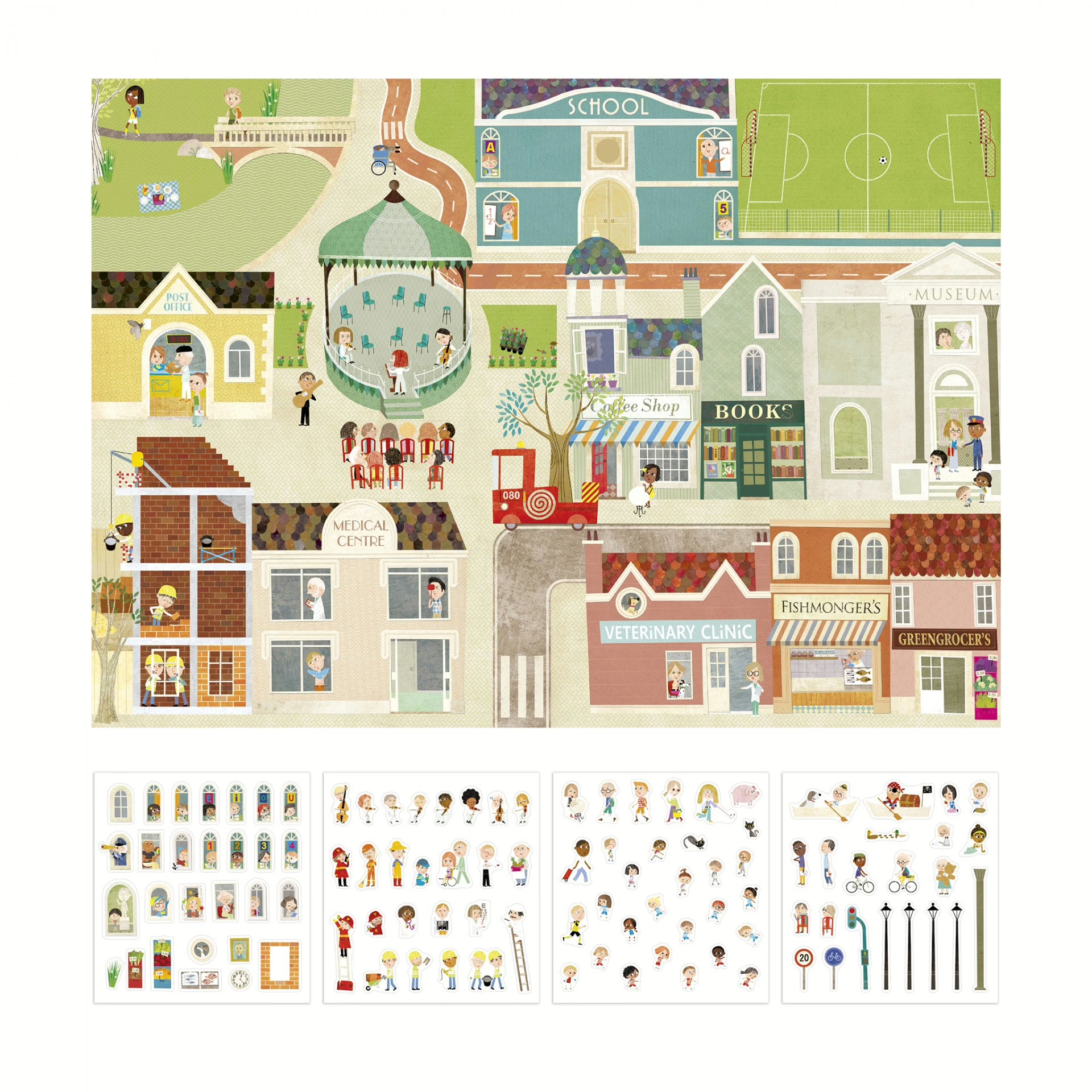 Giant Poster | 100 stickers | Cidade