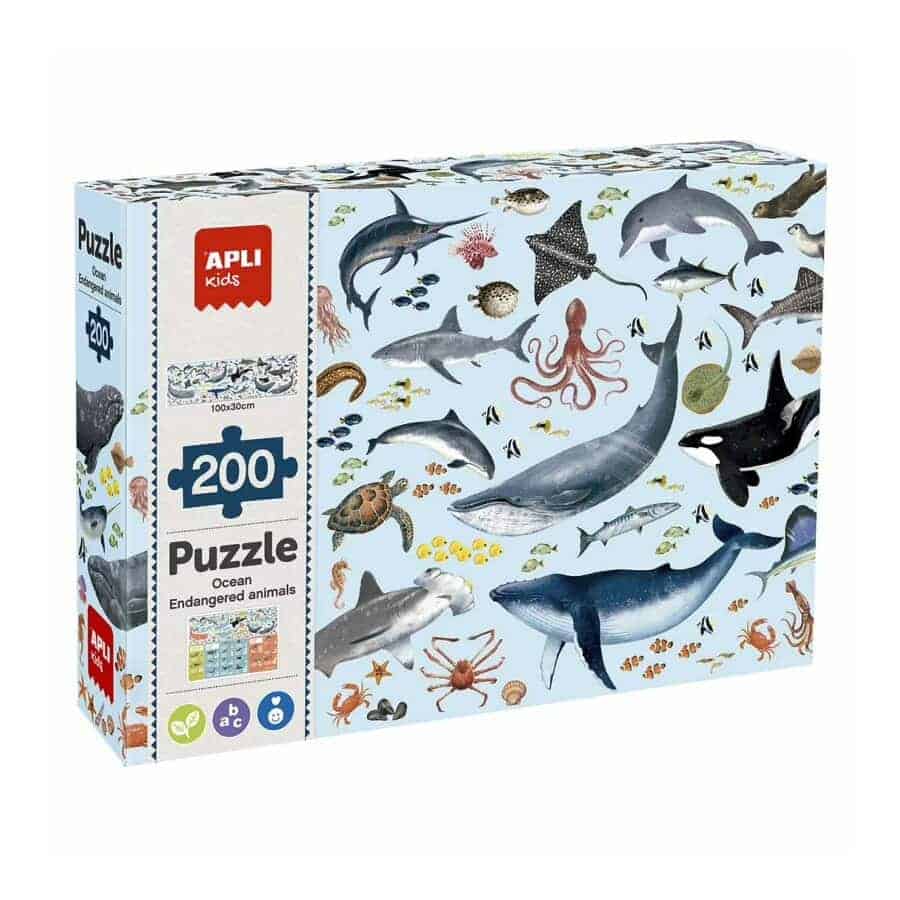 Puzzle | Animais Marinhos em Extinção | 200 Peças