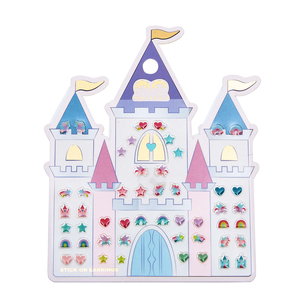 Conjunto de Brincos Rainbow Castle Bright Multi Mimi&Lula