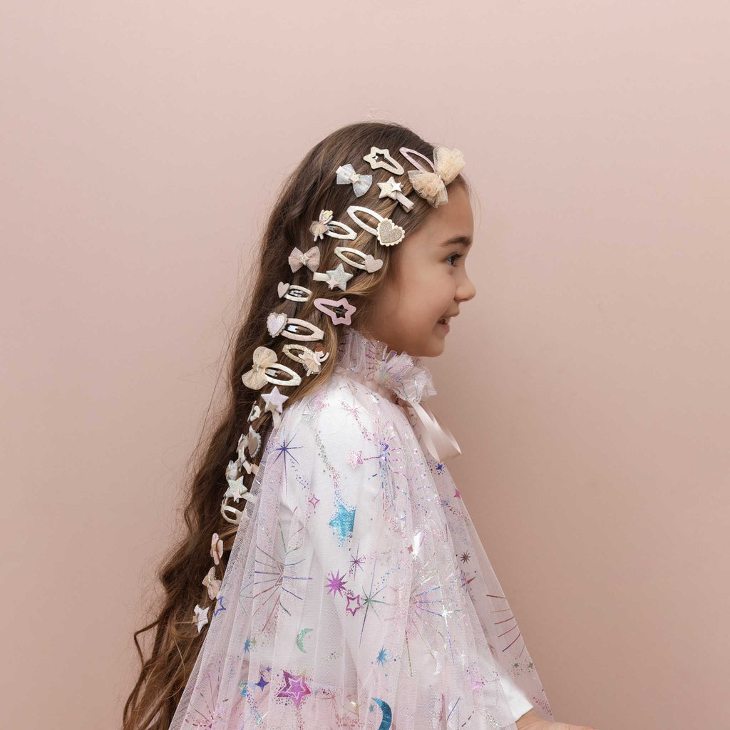 Pack 8 Mini Ganchos Tutu Bow Salon Neutral Mimi&Lula - imagem 6