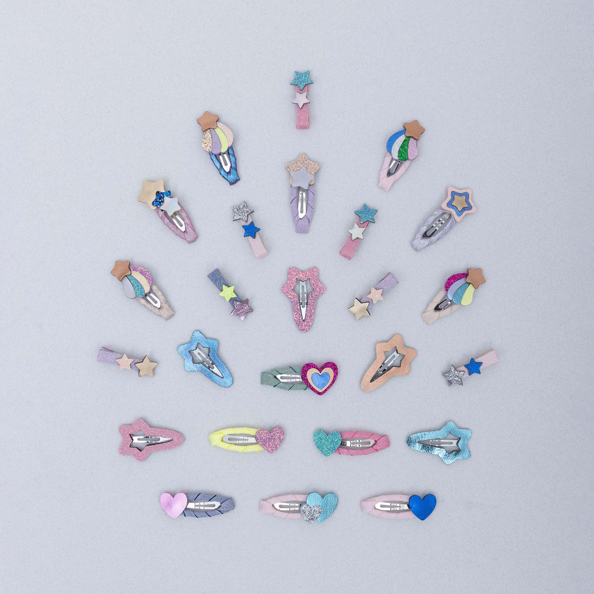Pack 5 Mini Ganchos Chubby Shooting Star Bright Multi Mimi&Lula - imagem 6