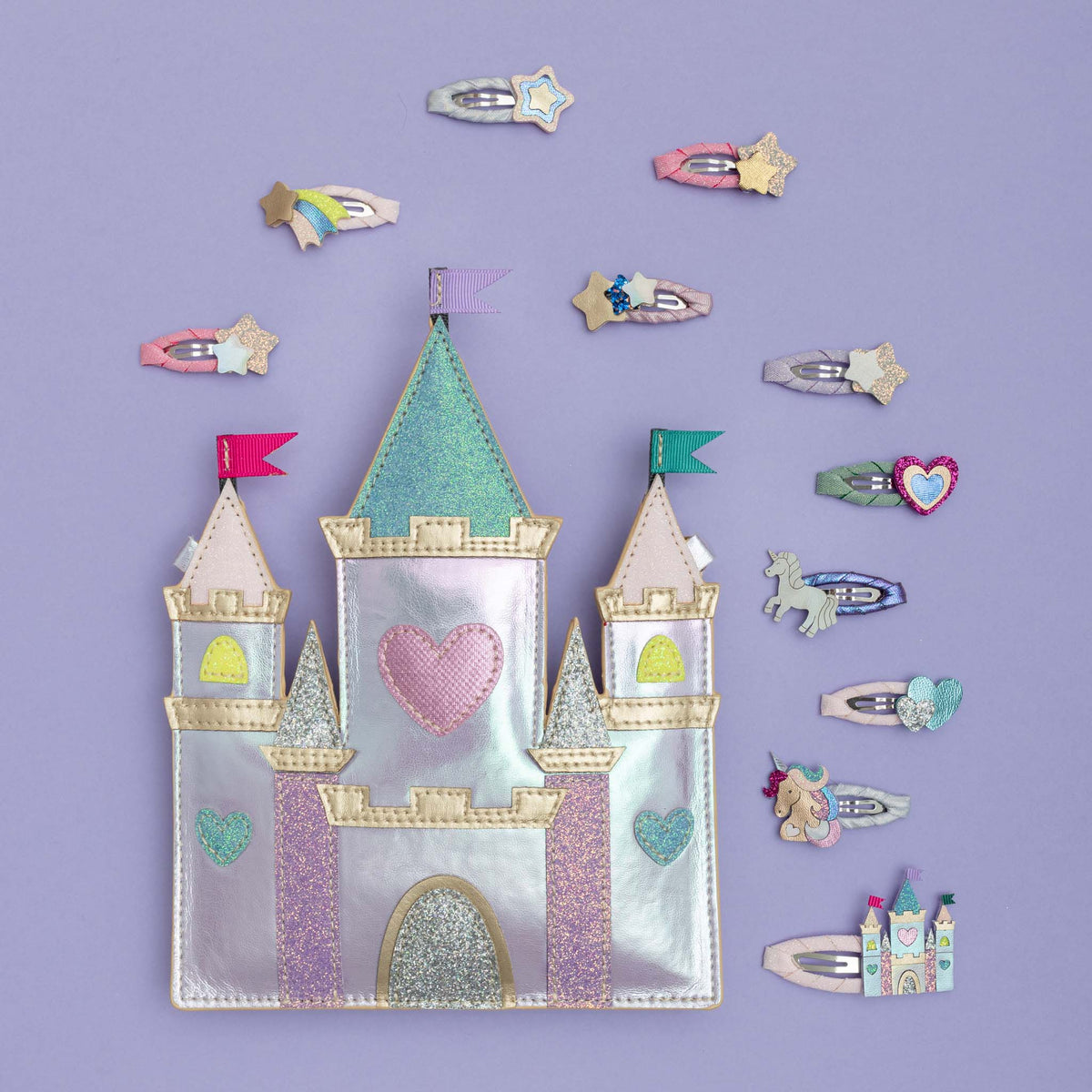 Pack 5 Mini Ganchos Layered Hearts and Stars Bright Multi Mimi&Lula - imagem 6