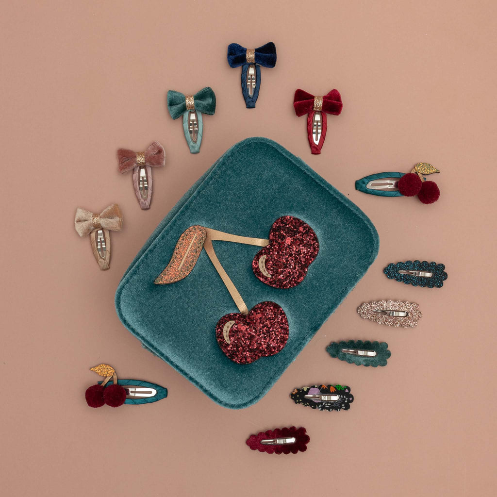 Mala Velvet Cherries Teal Multi Mimi&Lula - imagem 5