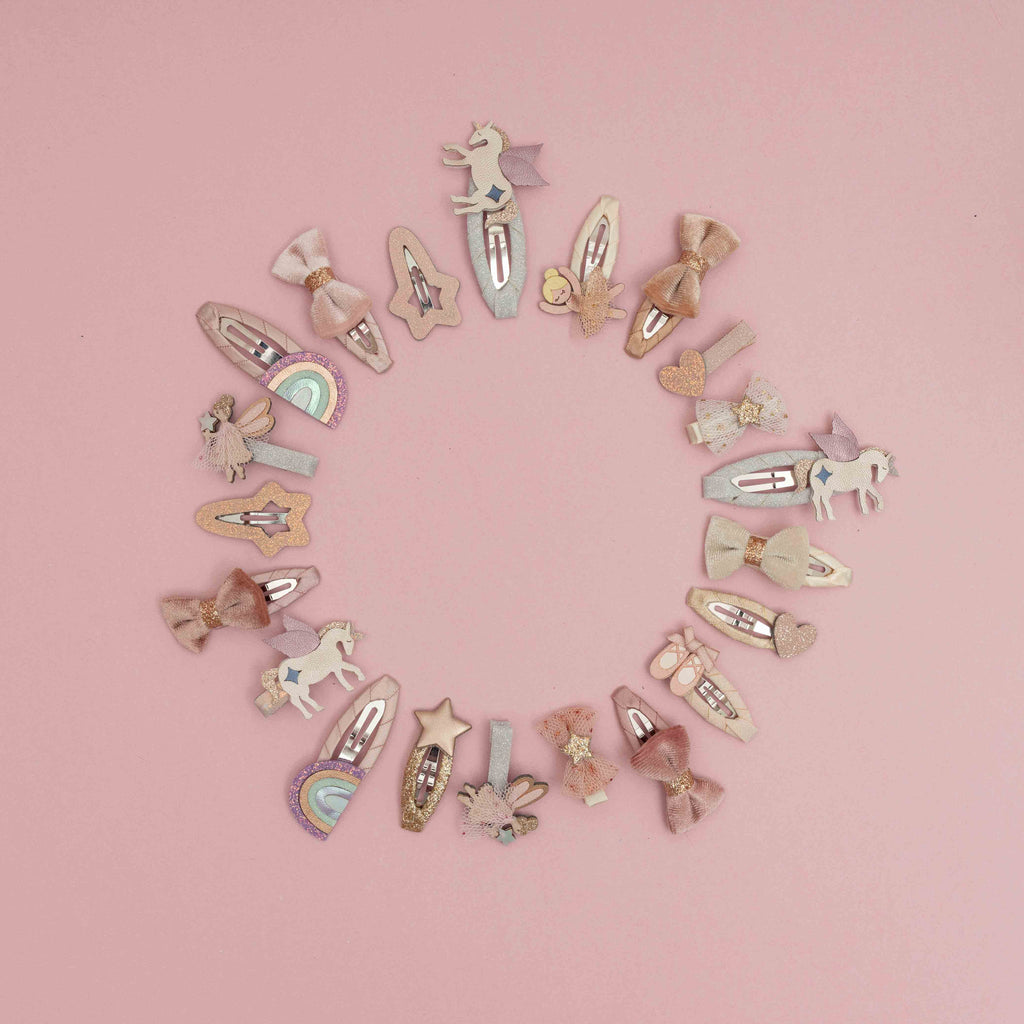 Pack 8 Mini Ganchos Tutu Bow Salon Neutral Mimi&Lula - imagem 5