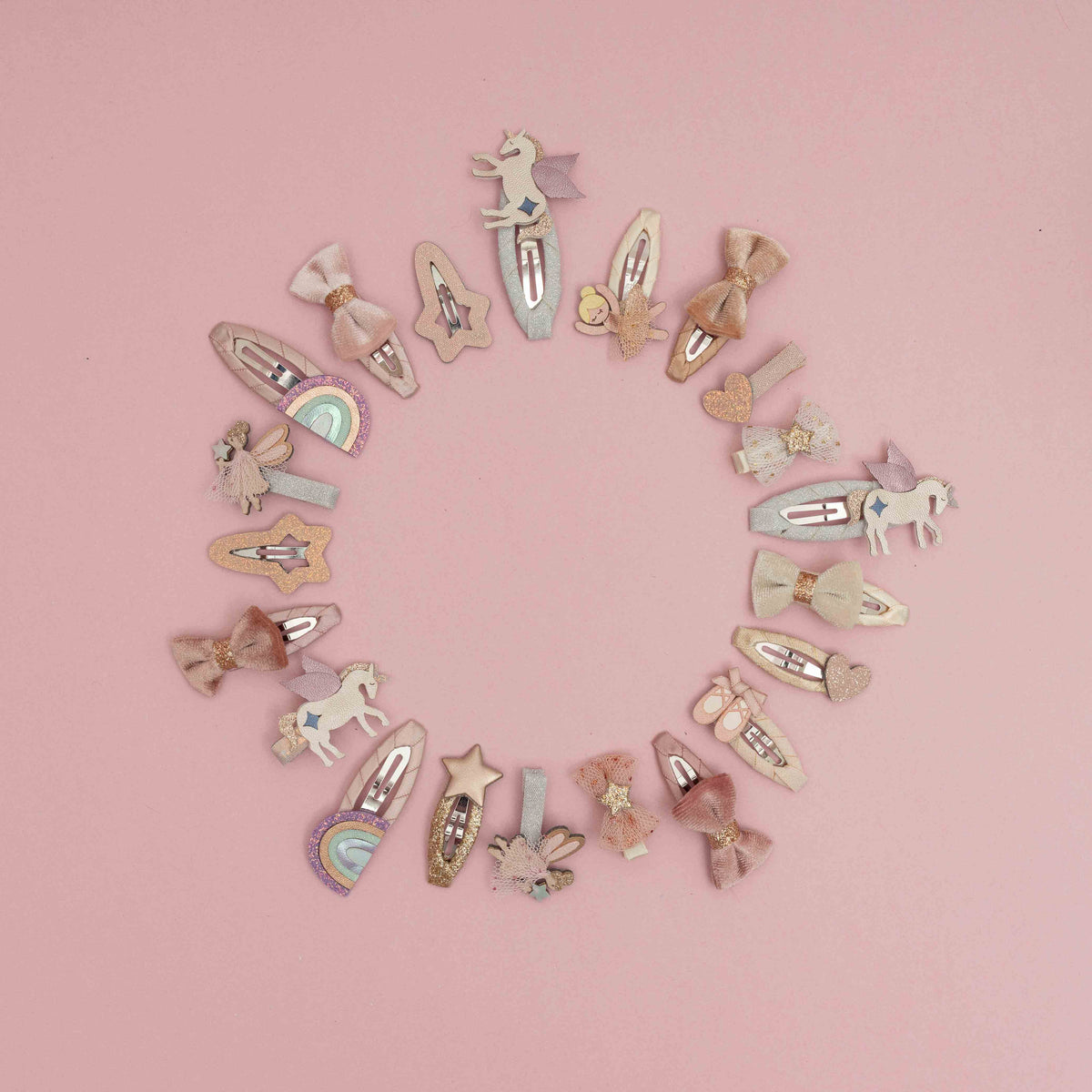 Pack 8 Mini Ganchos Tutu Bow Salon Neutral Mimi&Lula - imagem 5