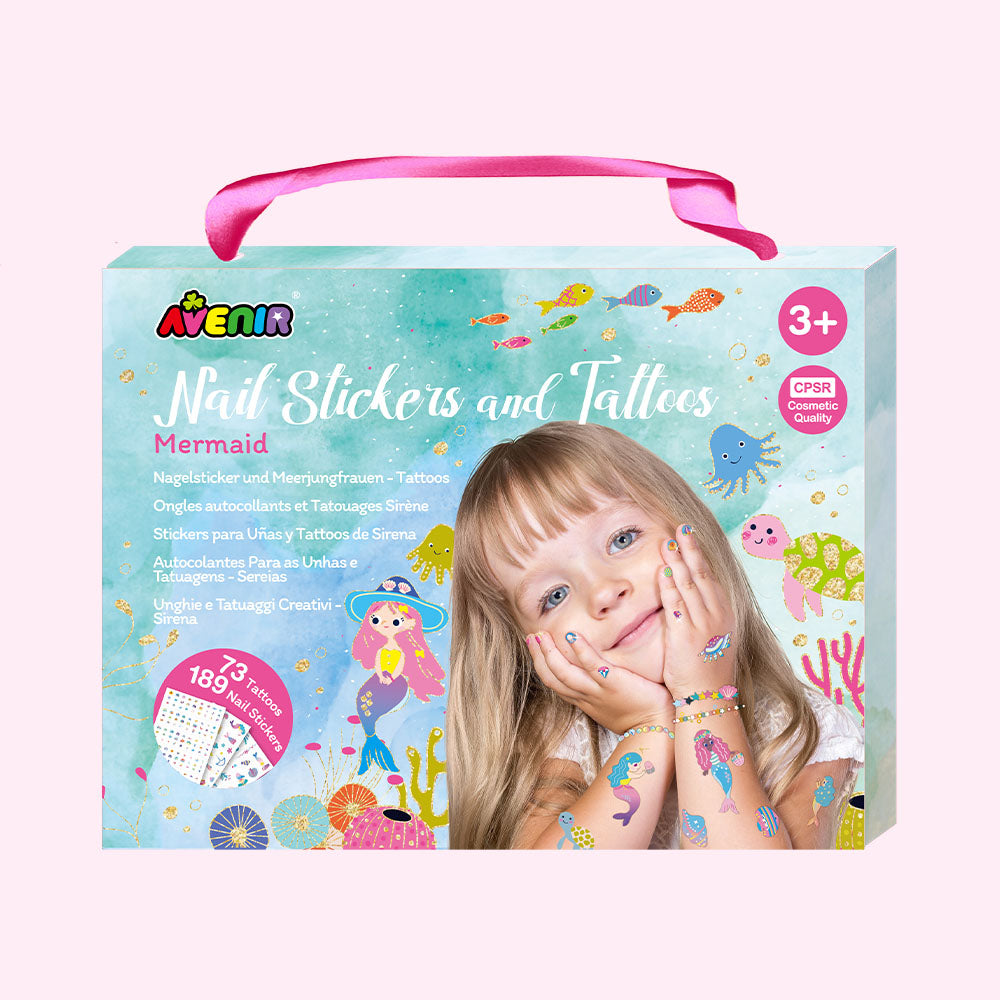 Avenir Nail Stickers and Tattoos – Mermaid – imagem 2