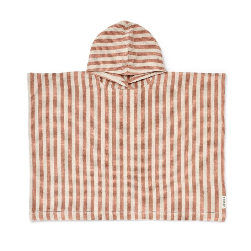 Poncho | Paco | Tuscany rose / White