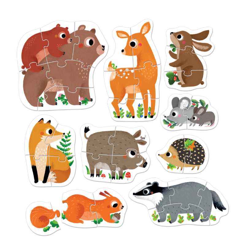 Progressive Puzzles | Forest Animals