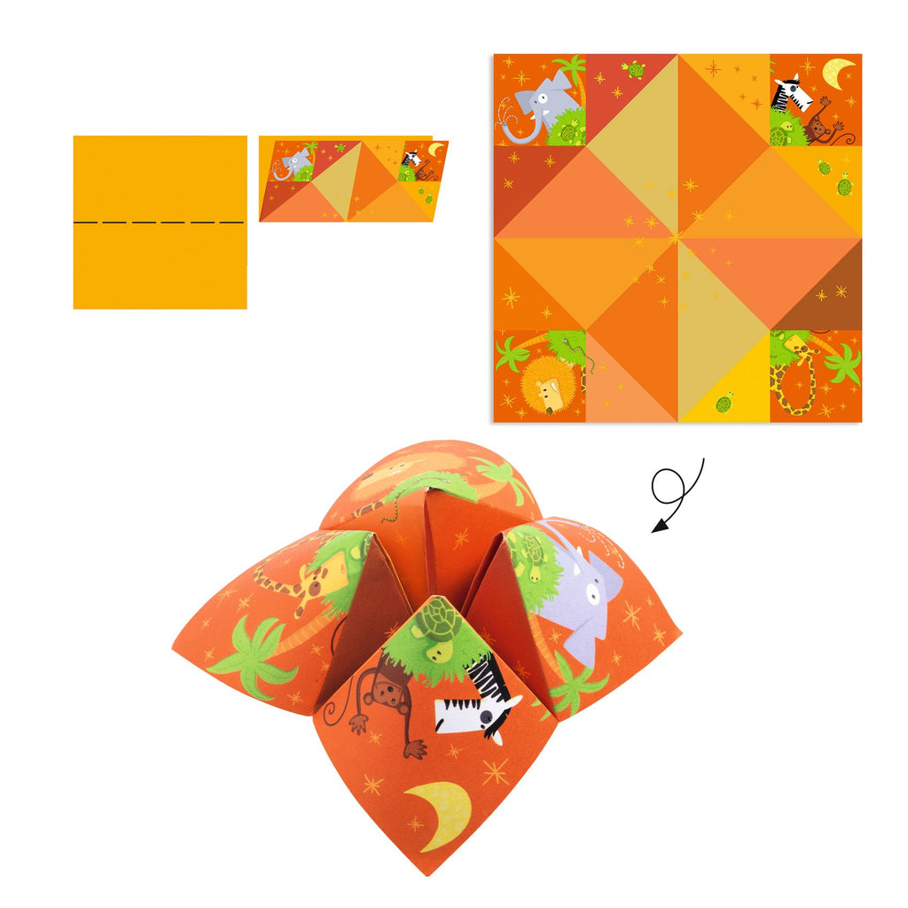 Quantos-Queres Animais | Origami com Autocolantes