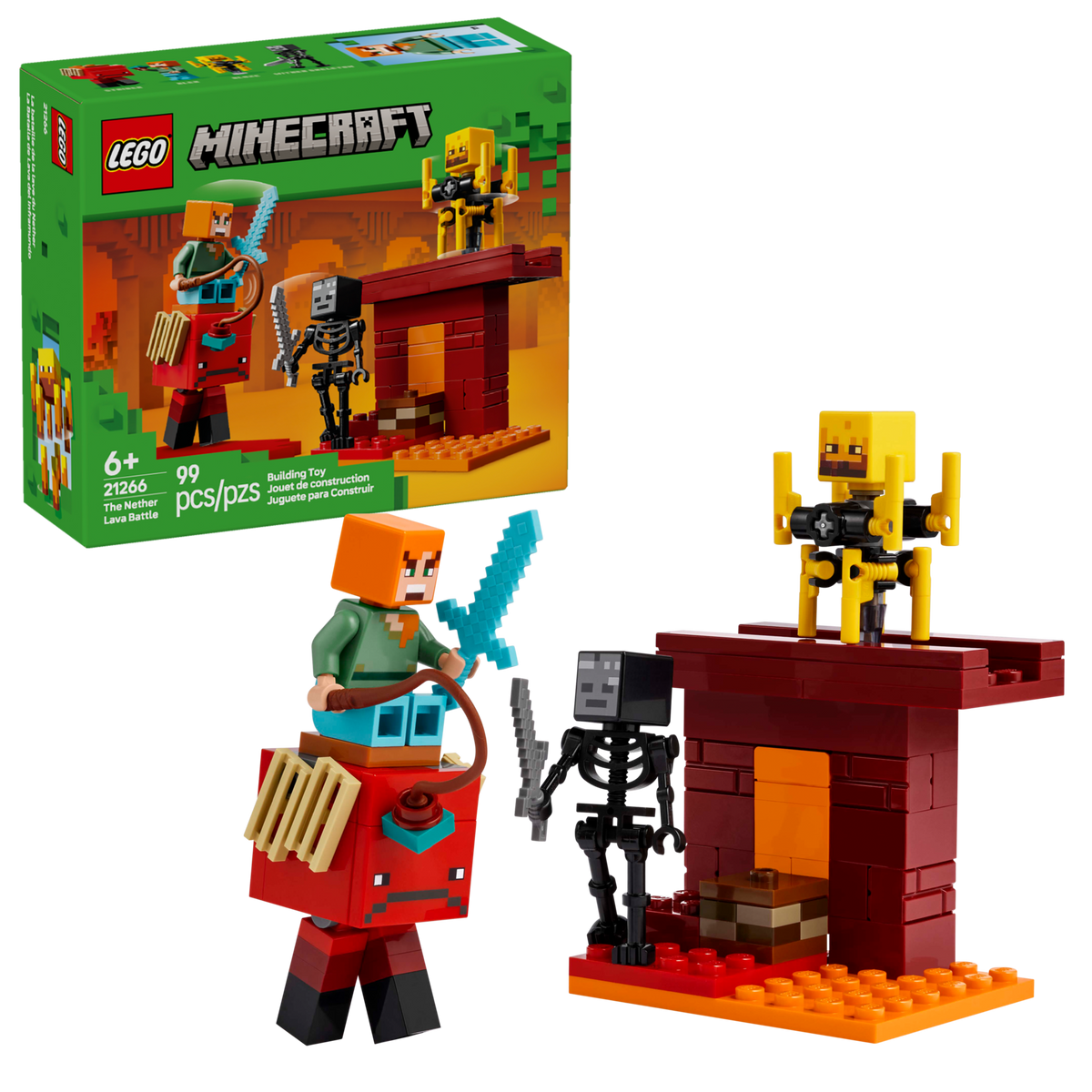 LEGO Minecraft A Batalha da Lava do Nether 21266
