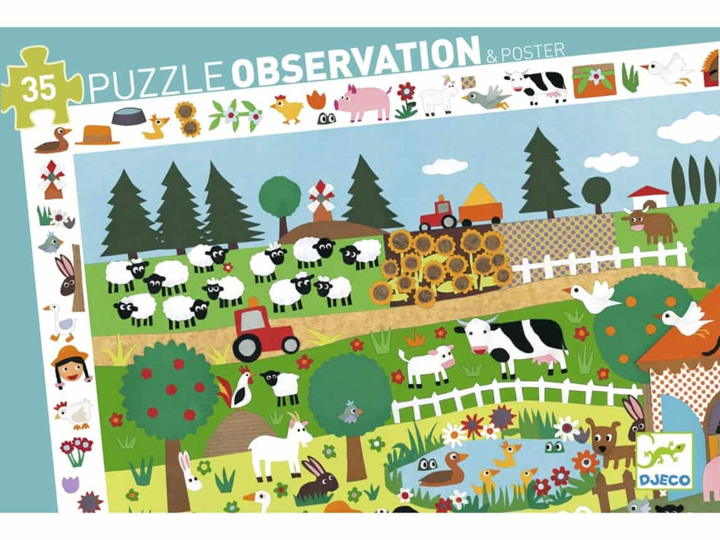 Puzzle de Observação | A Quinta | 35 Peças