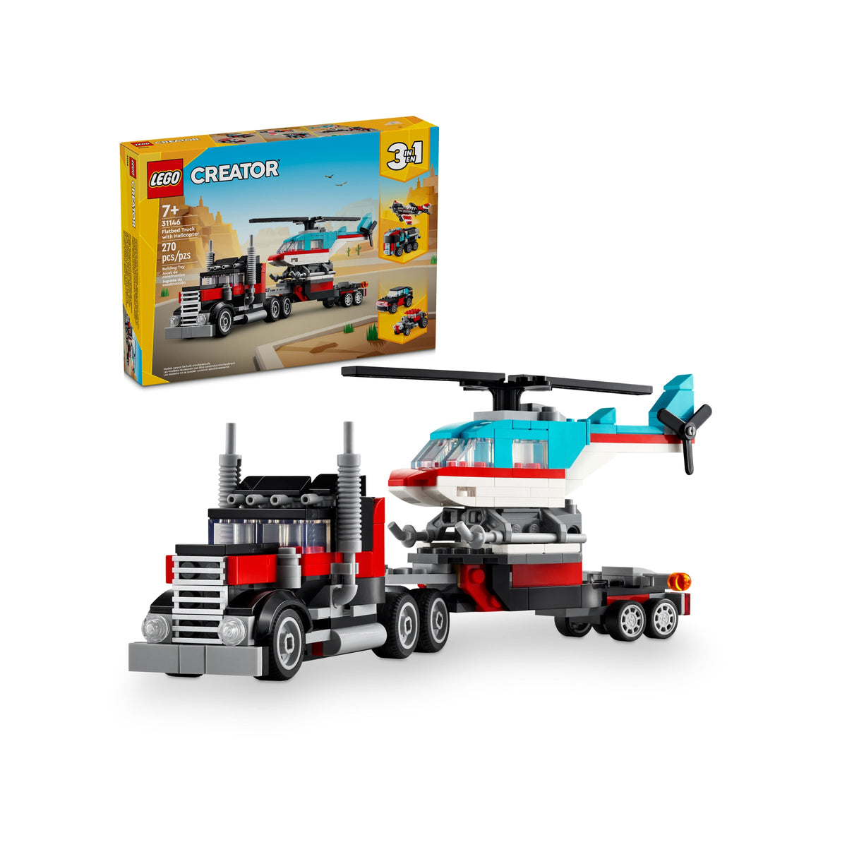 LEGO Creator 3 em 1 Camião com Helicóptero 31146 - imagem 2