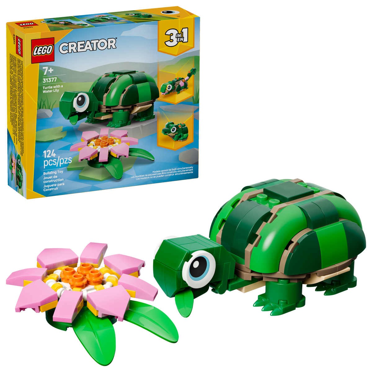 LEGO Creator 3 em 1 Tartaruga com Nenúfar 31377