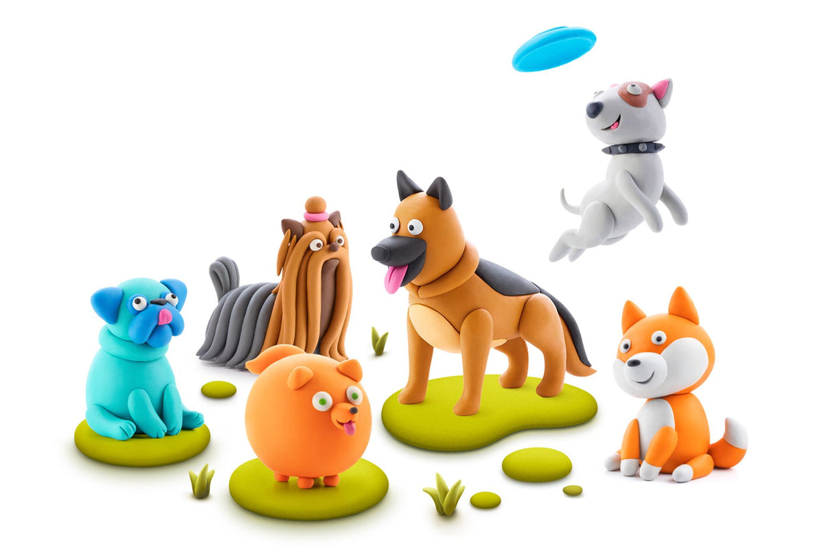Plasticina Dog Story Shepherd Hey Clay - imagem 4