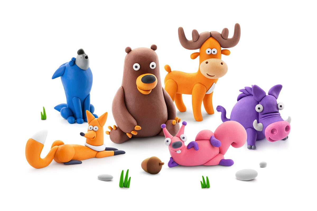 Plasticina Forest Animals 15 Embalagens Hey Clay