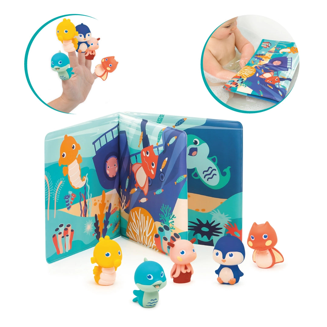 Livro de Banho com Fantoches de Dedo Ludi