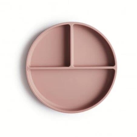 Prato Silicone | Ventosa | Compartimentos | Blush