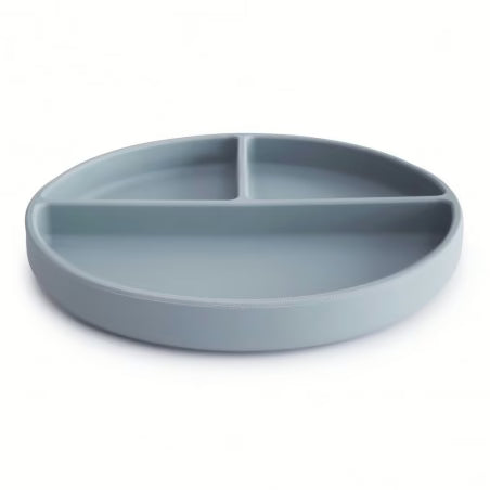 Prato Silicone | Ventosa | Compartimentos | Powder Blue