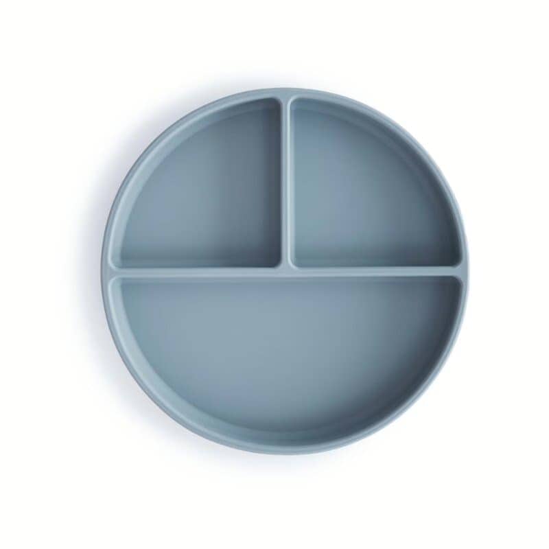 Prato Silicone | Ventosa | Compartimentos | Powder Blue