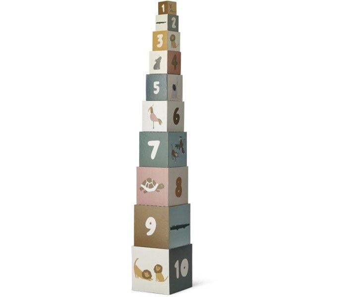 Torre de cubos Aaren Liewood empilhados