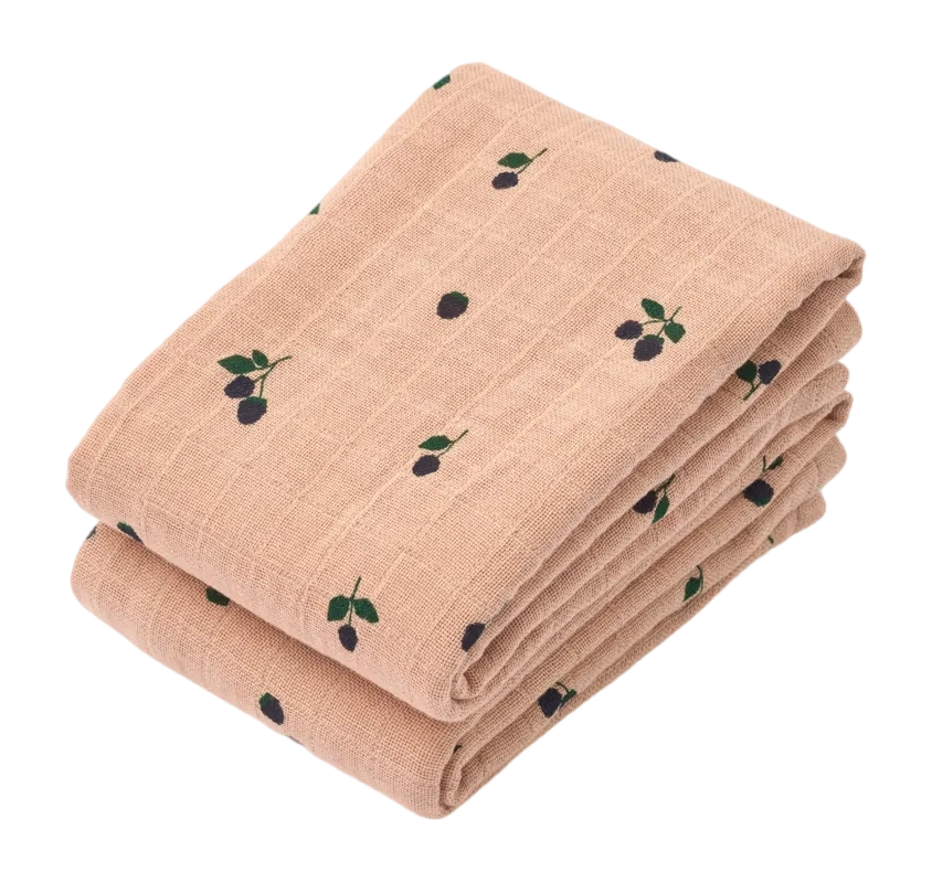Pack 2 | Musselina | Lewis |  Mini Berry | Pale tuscany