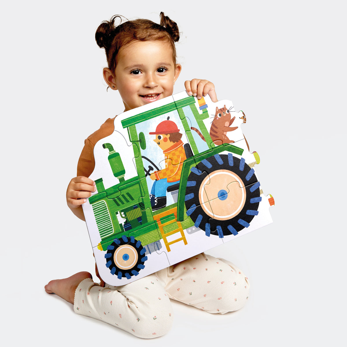 Play-as-You-Go Puzzle Tractor 24 Peças Banana Panda - imagem 2