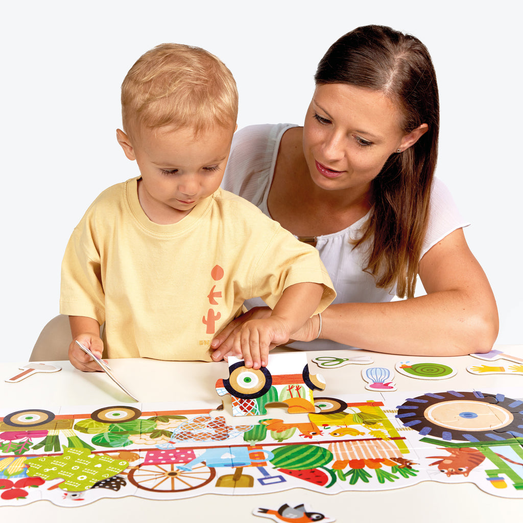 Play-as-You-Go Puzzle Tractor 24 Peças Banana Panda - imagem 4