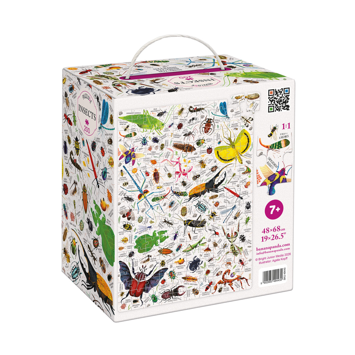 Puzzlove Insects 200 Peças Banana Panda - imagem 7