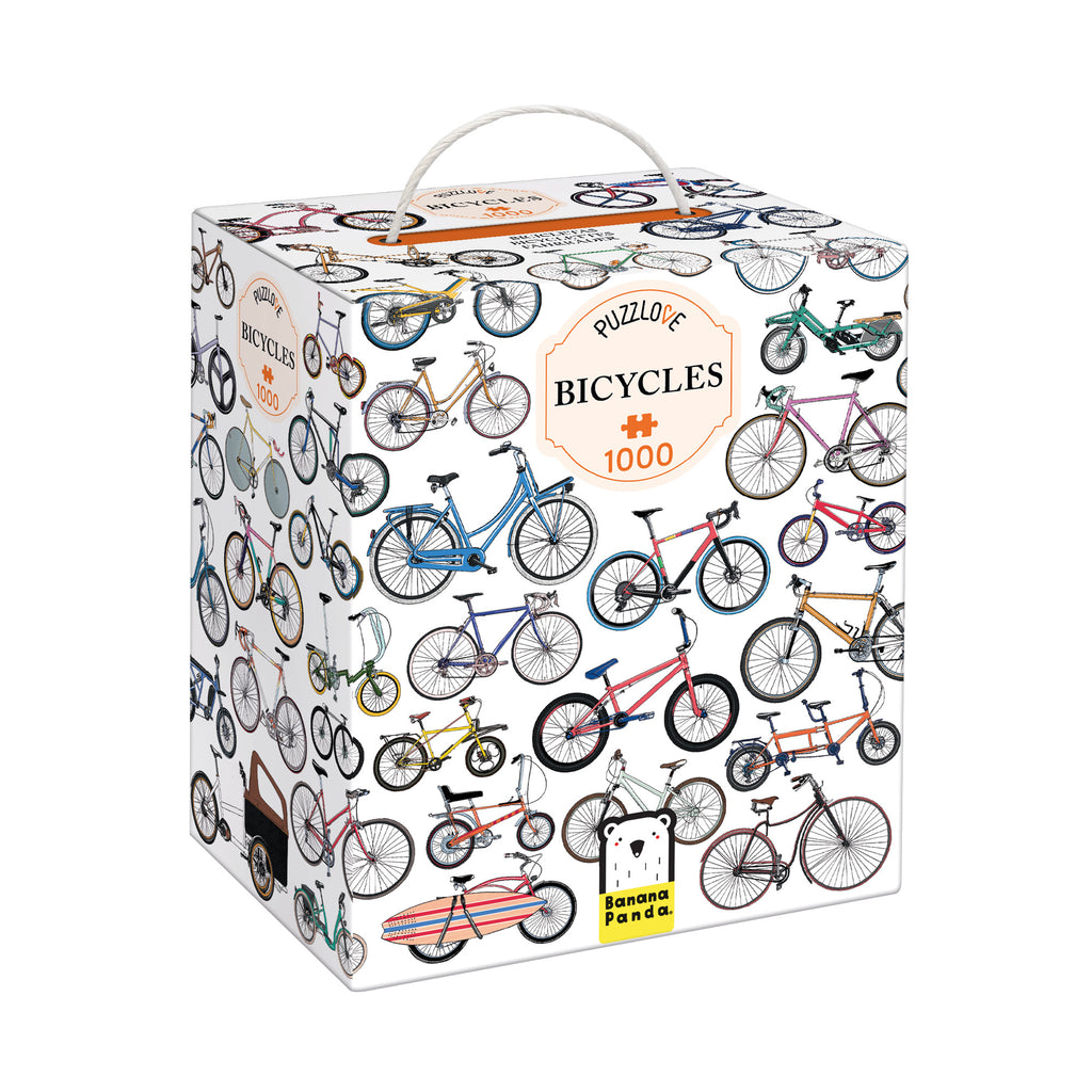 Puzzlove Bicycles 1000 Peças Banana Panda - caixa