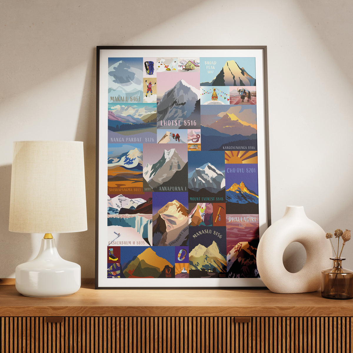 Puzzlove Mountains 8000m 1000 Peças Banana Panda - imagem 5