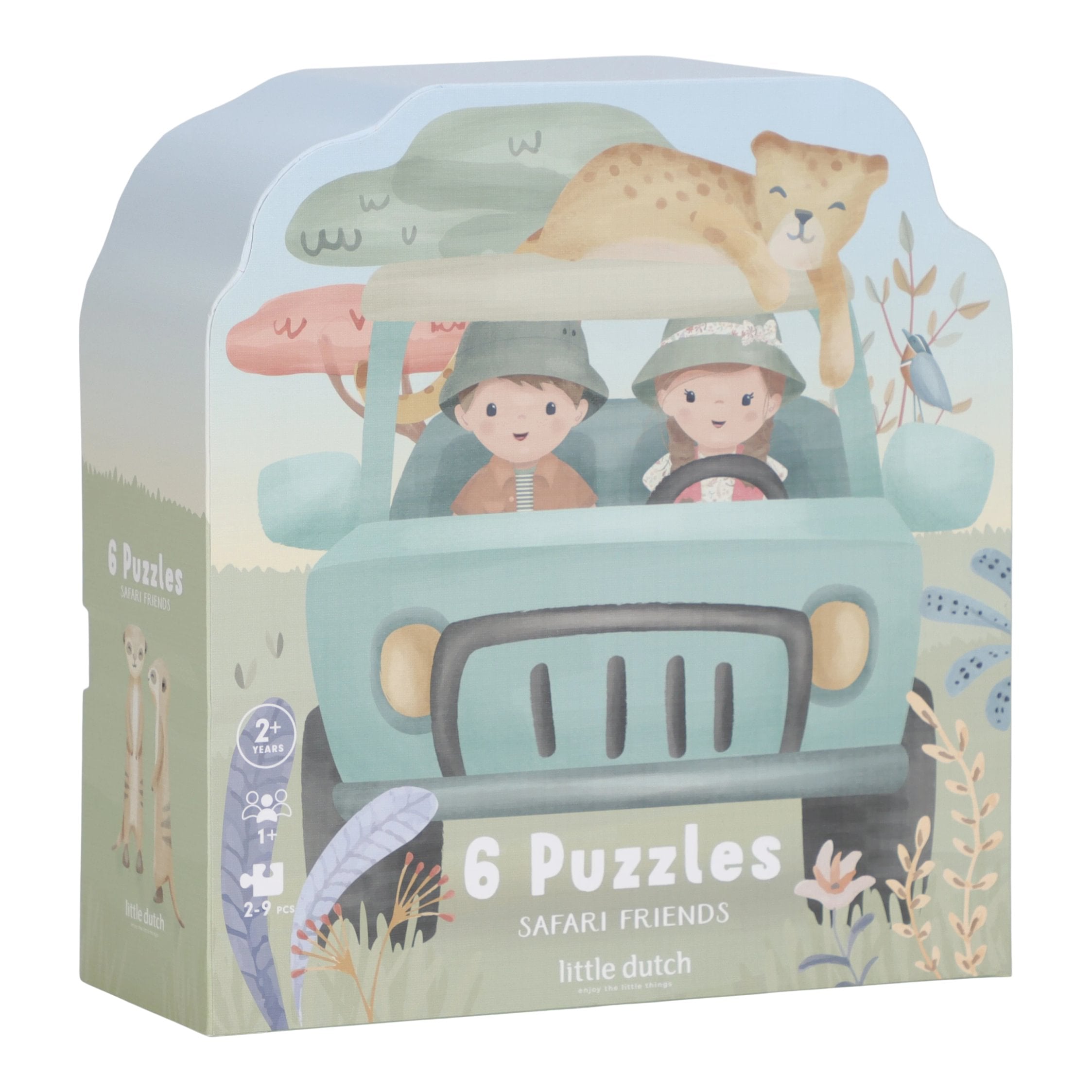 Conjunto de 6 Puzzles | Safari Friends