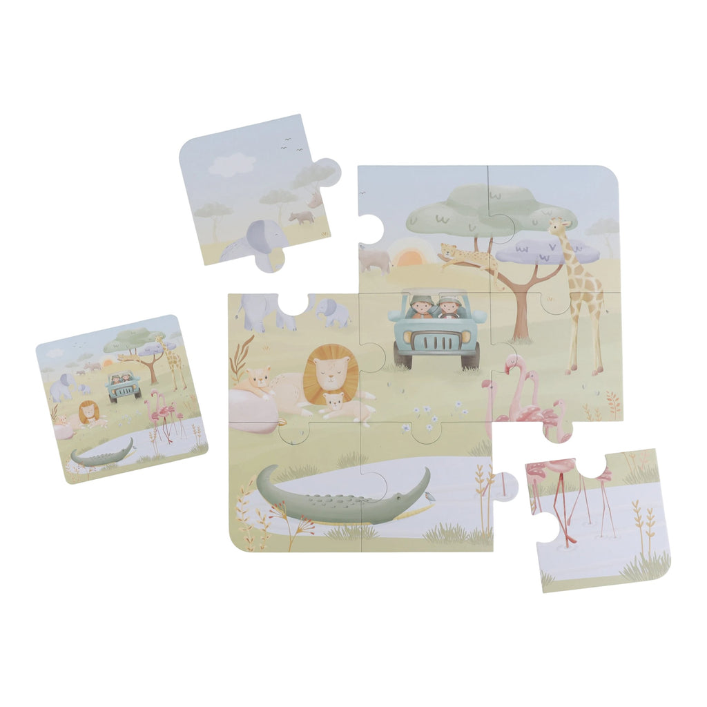 Conjunto de 6 Puzzles | Safari Friends