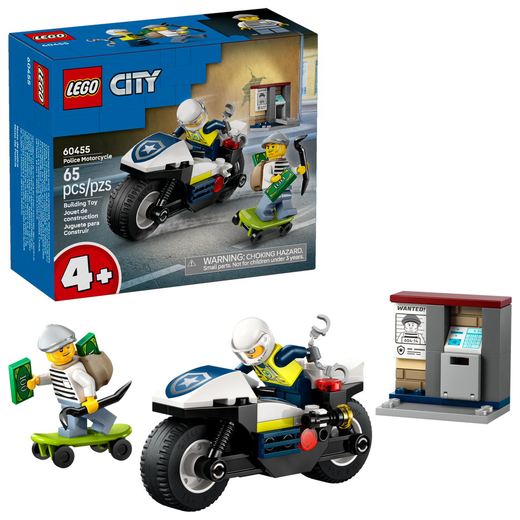 LEGO City Perseguição com Mota da Polícia 60455