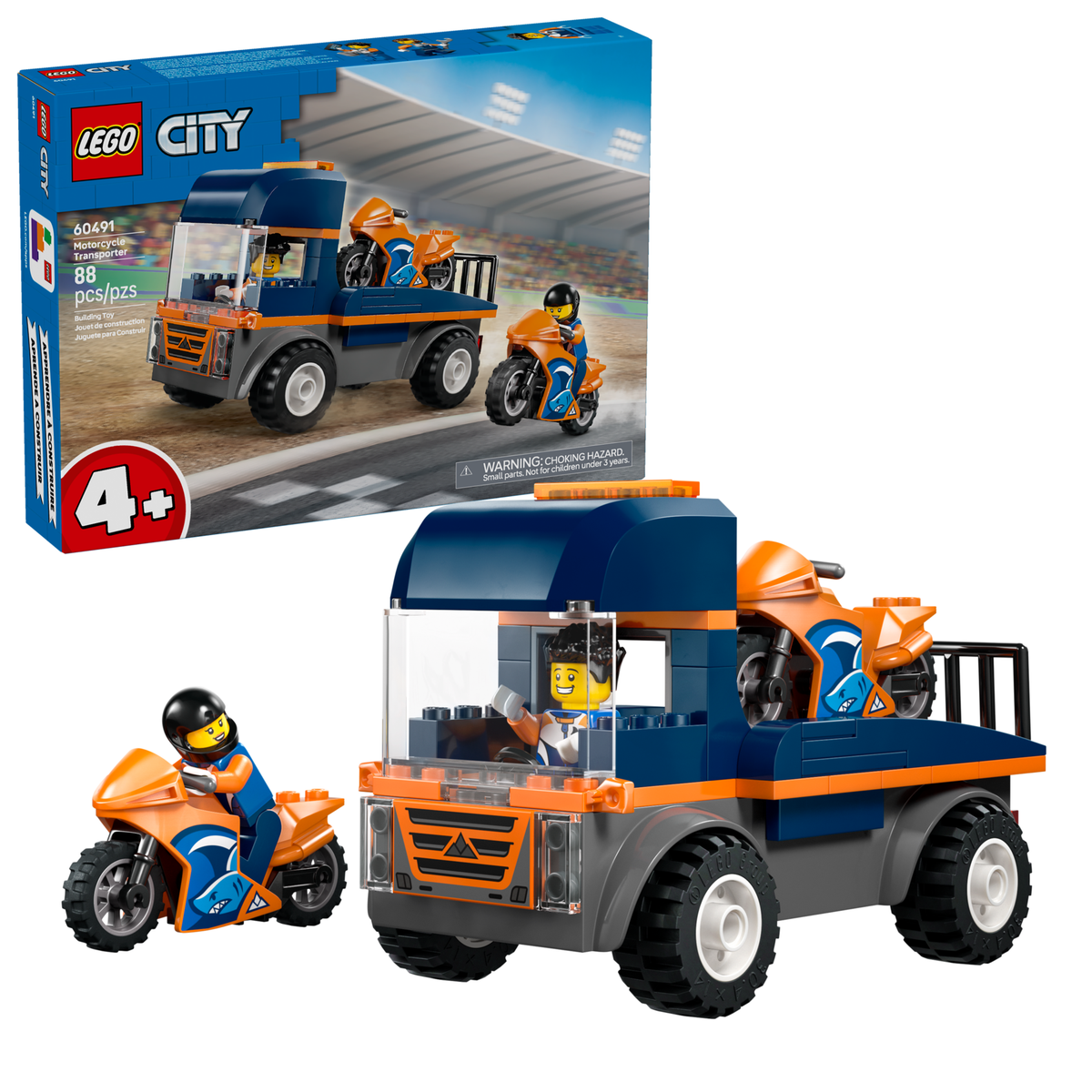 LEGO City Camião de Transporte de Motas 60491 - imagem 2