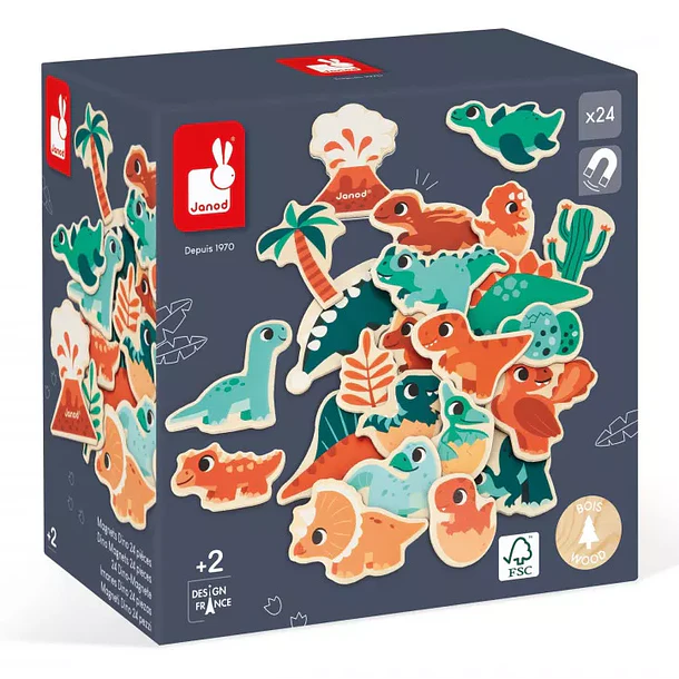 Dino | Magnéicos| 24 Peças
