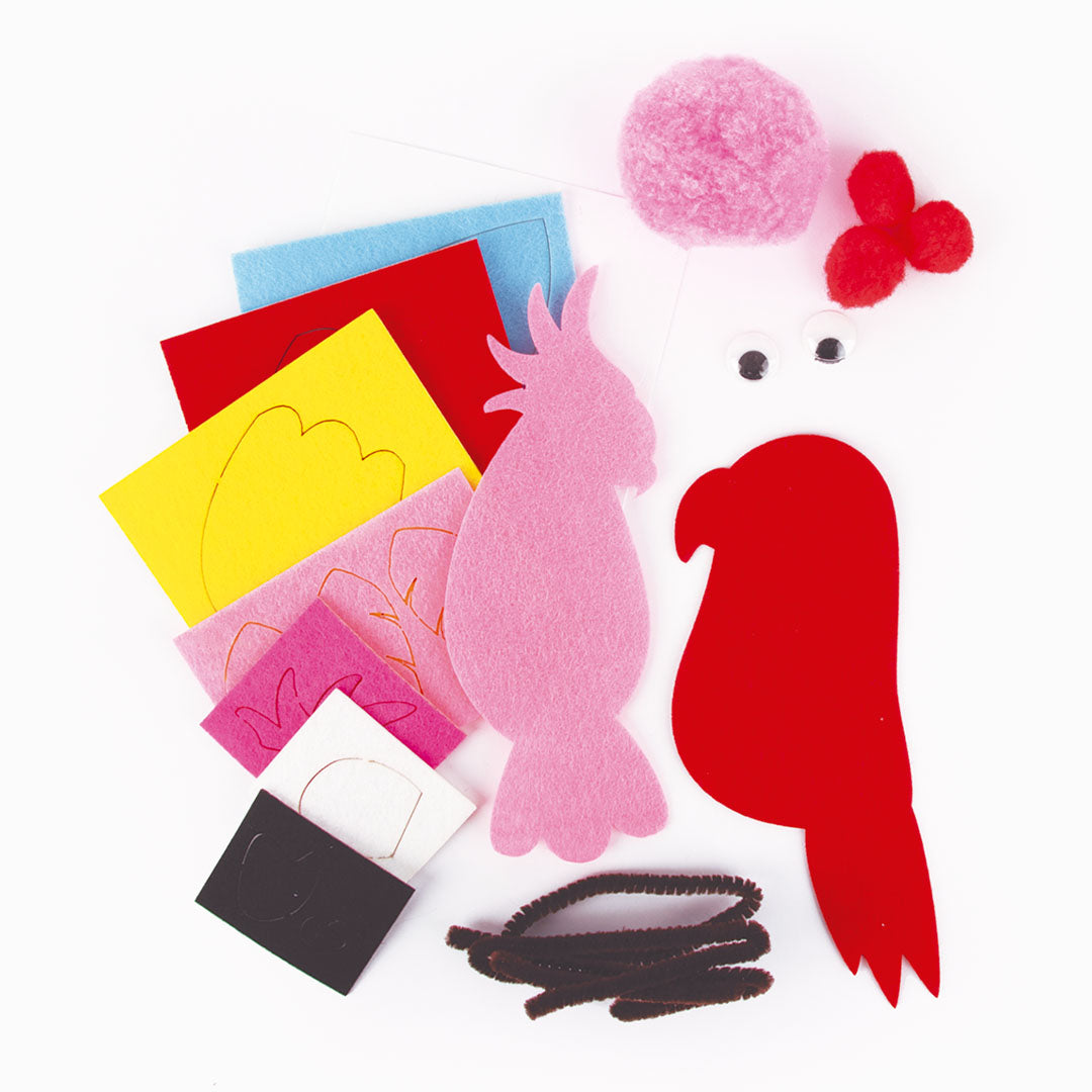 Kit Papagaios de Feltro