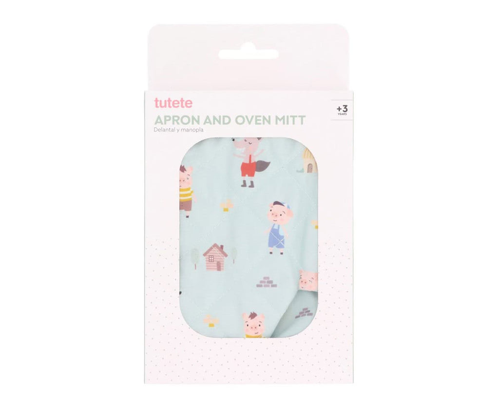 Conjunto de Avental e Luva | Three Little Pigs