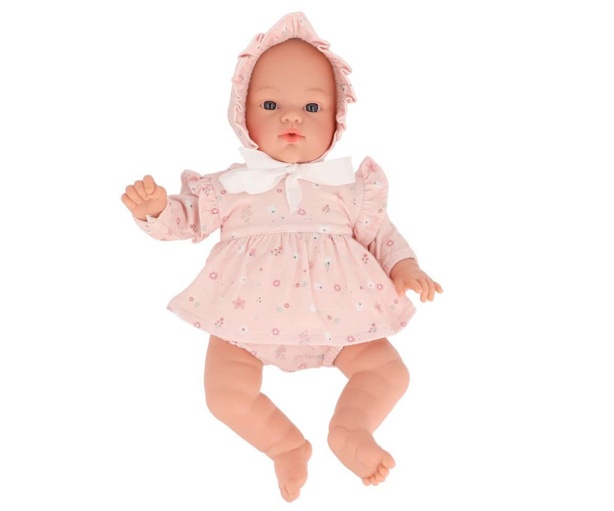 Boneca Helena | Vestido e Chapéu | Pink Flowers