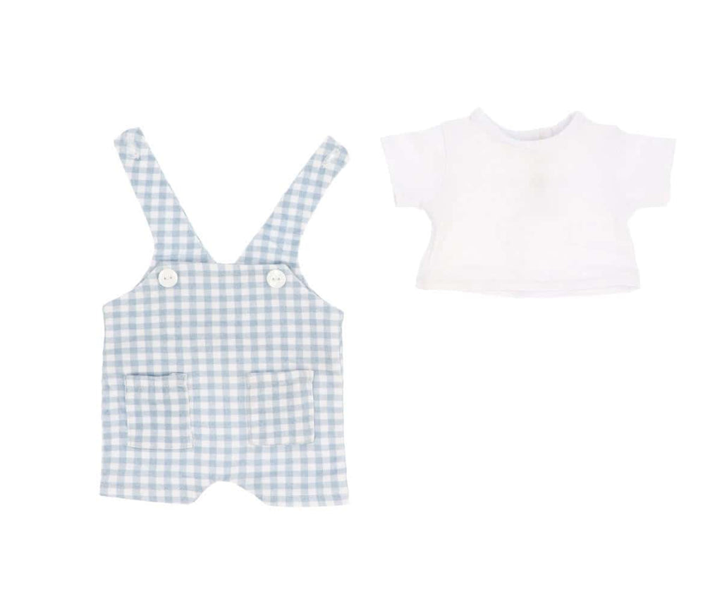 Boneco Mateo | Macacão Vichy | Azul