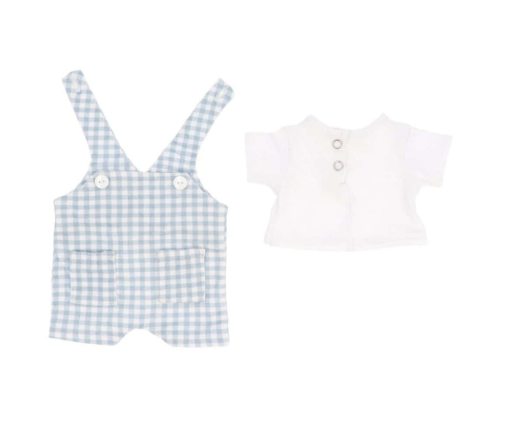 Boneco Mateo | Macacão Vichy | Azul