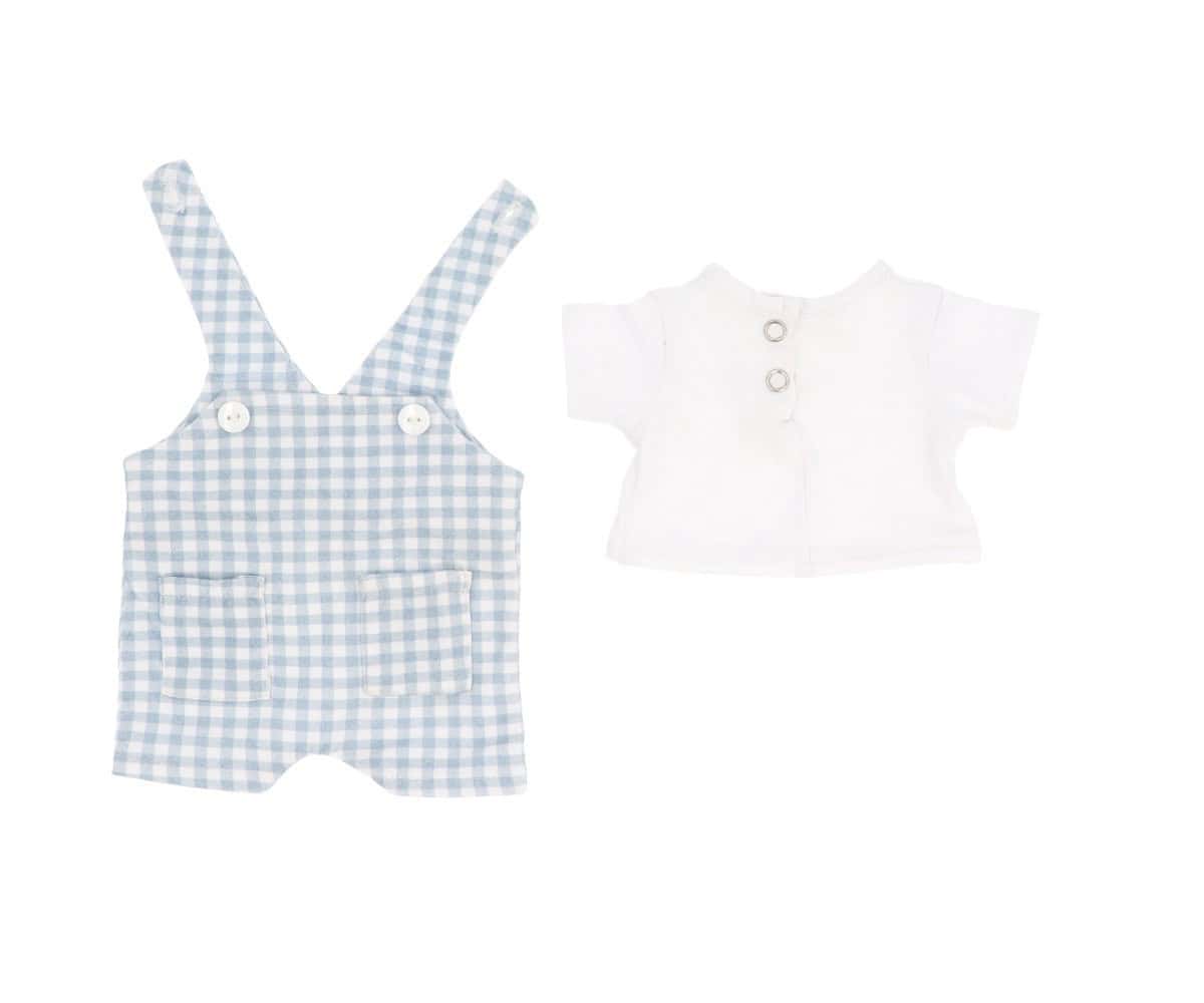 Boneco Mateo | Macacão Vichy | Azul
