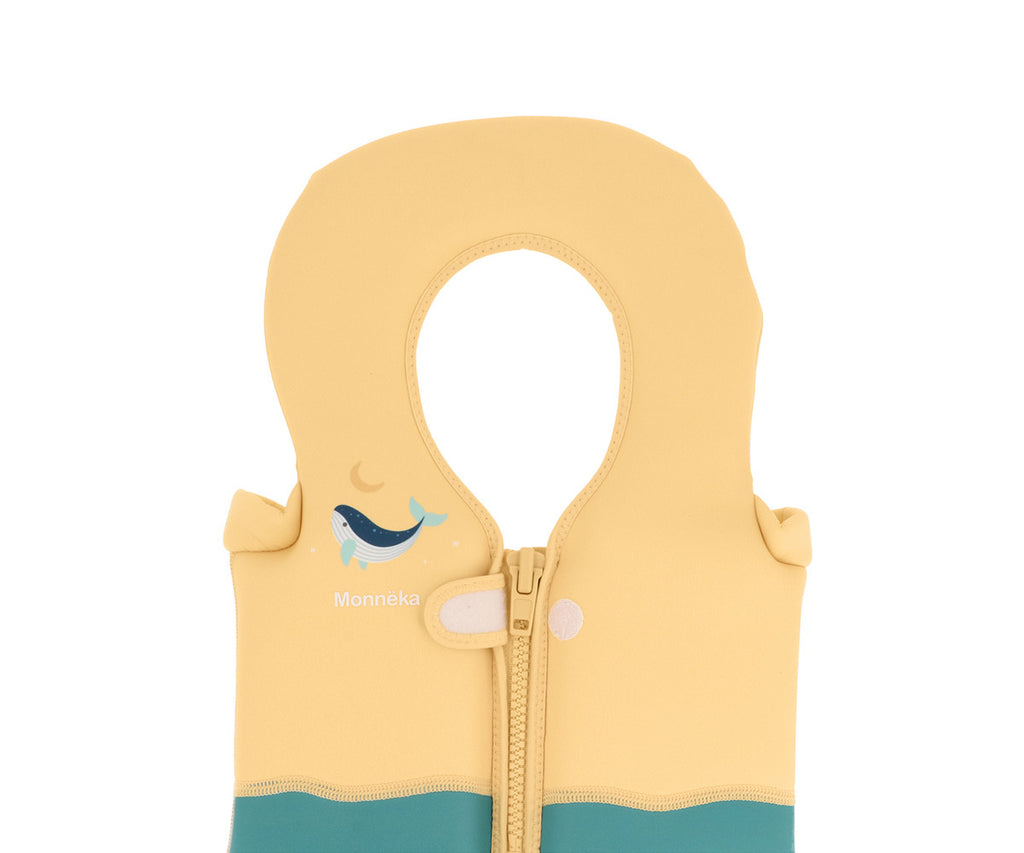 Colete Flutuador de Aprendizagem | Whale Teal | 1-2 Anos