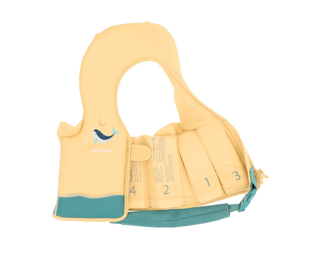 Colete Flutuador de Aprendizagem | Whale Teal | 1-2 Anos