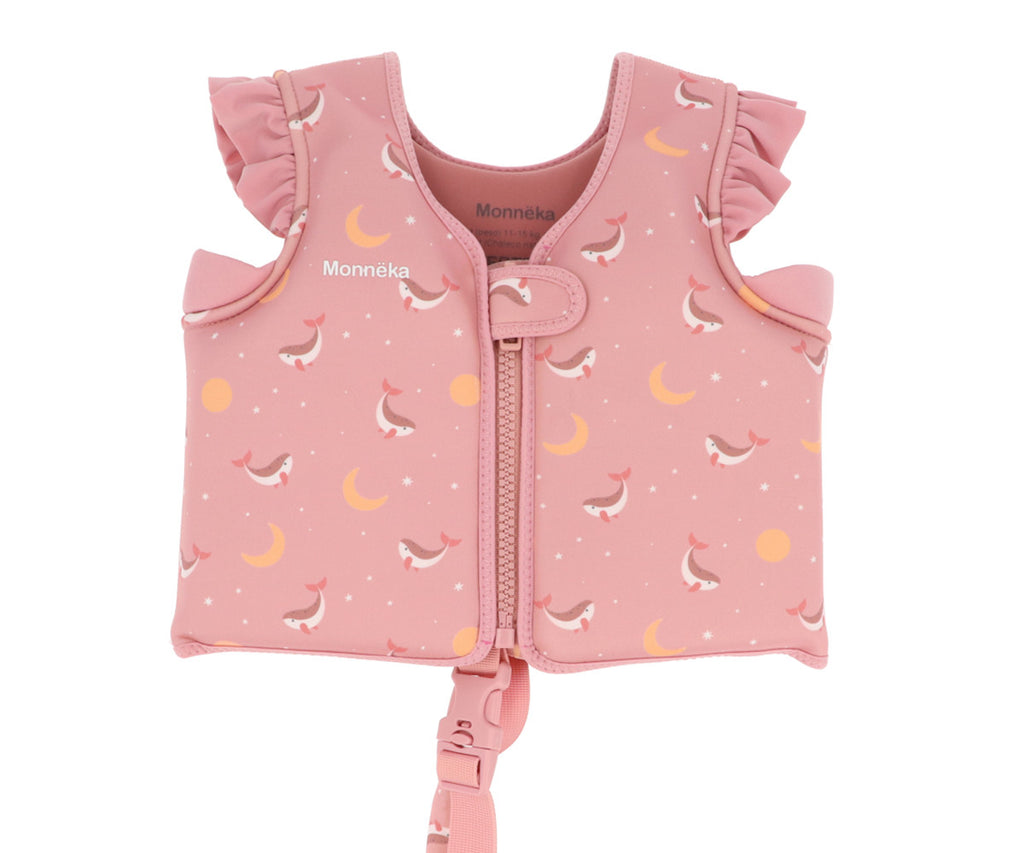 Colete Flutuador de Aprendizagem | Whale Pink